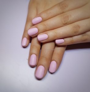 pink with matte top finish