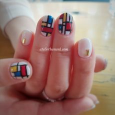 オランダでダッチデザインのネイルがしてみたかった～モンドリアンデザイン