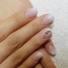 ホワイトクリスマス～サンタが爪にやってきた